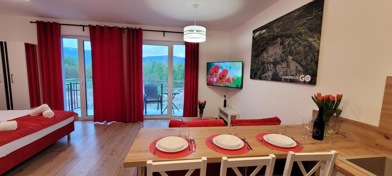 Kolorowe Cieplice - Apartamenty Z Widokiem Na Karkonosze イェレニャ・グーラ エクステリア 写真